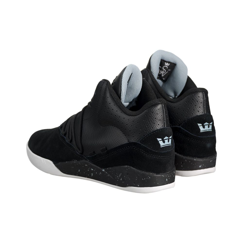 Baskets Supra Estaban Noir Black/Blue-White Femme | PZH-39401118